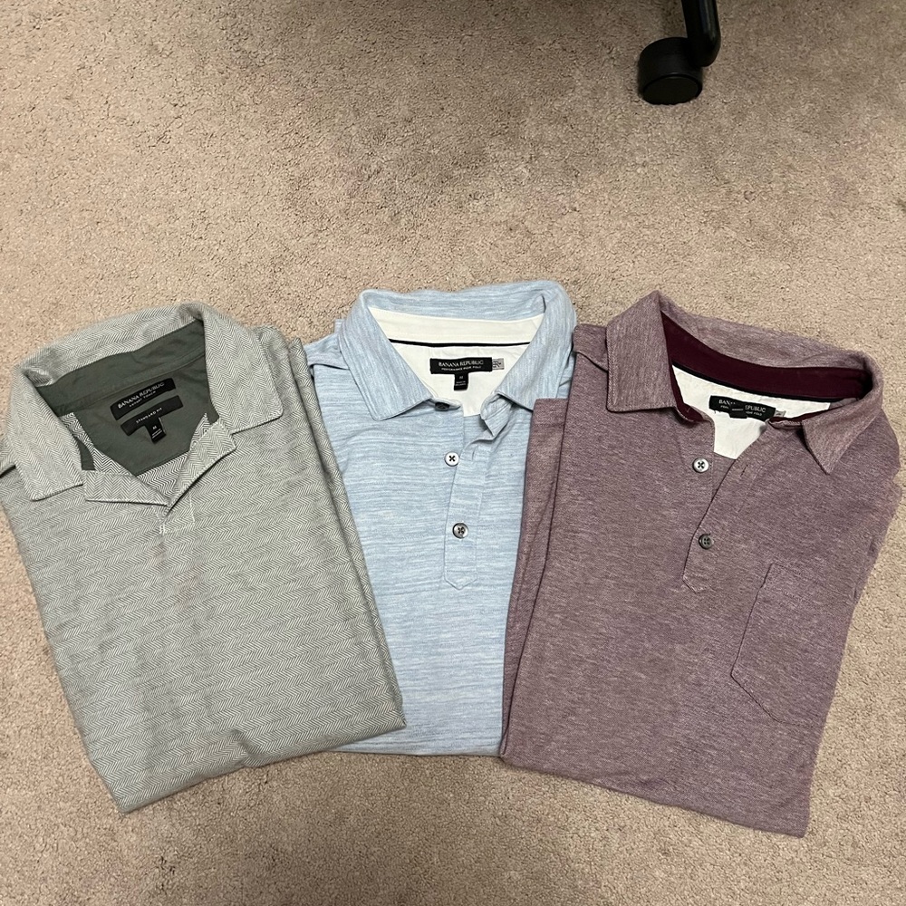 Banana Republic men’s polo shirts